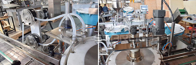 小瓶藥液自動(dòng)灌裝生產(chǎn)線細(xì)節(jié)