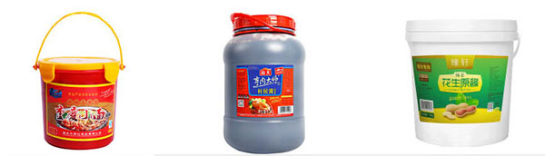 全自動(dòng)桶裝醬料包裝機(jī)樣品圖