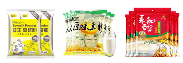 豆?jié){粉全自動(dòng)包裝生產(chǎn)線樣品圖