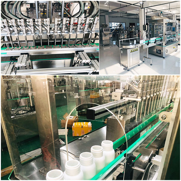 全自動(dòng)瓶裝牛奶包裝機(jī)械實(shí)拍圖