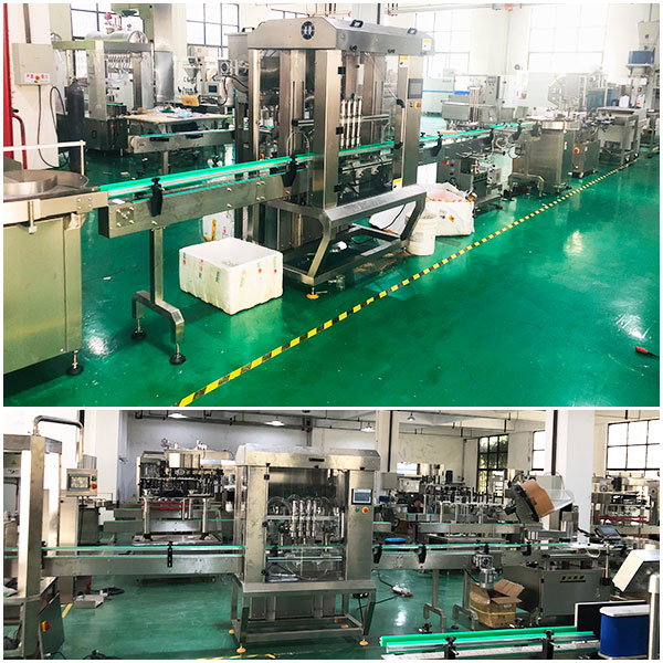 瓶裝韭花醬包裝機械設備實拍圖