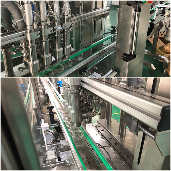 罐裝豆瓣醬自動(dòng)包裝流水線設(shè)備細(xì)節(jié)圖